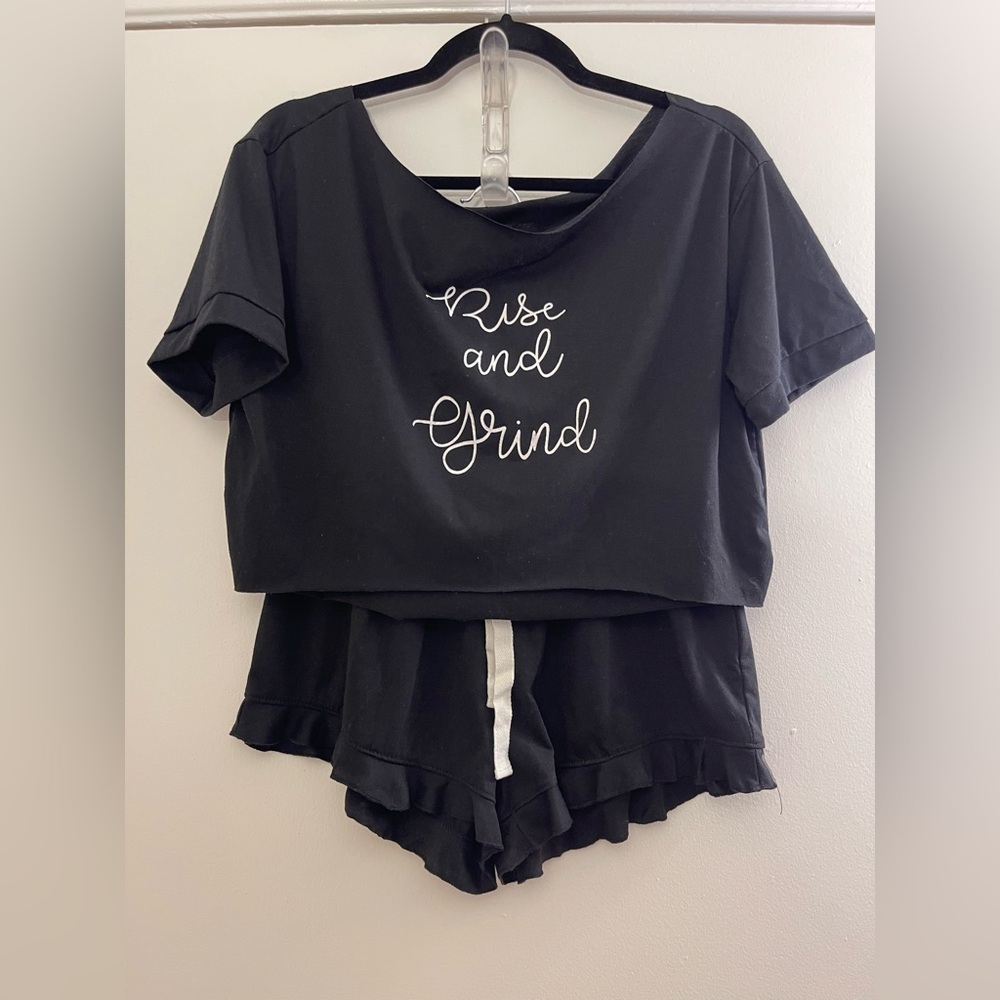 Black Pajama Set NWOT